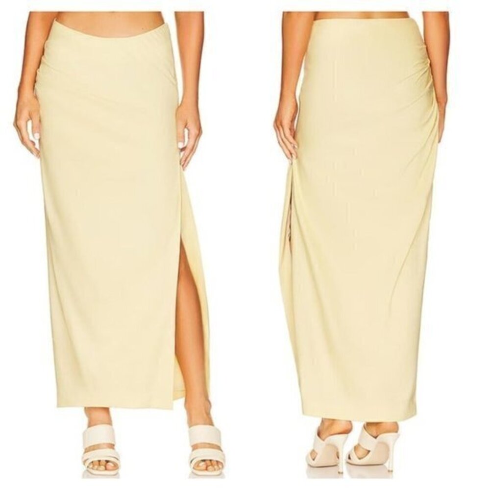 LPA Lucia Maxi Skirt - Banana Creme